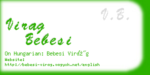 virag bebesi business card